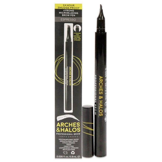 Microblading Brow Shaping Pen - Espresso by Arches and Halos for Women - 0.026 oz Eyebrow Pen, NA, hi-res image number null