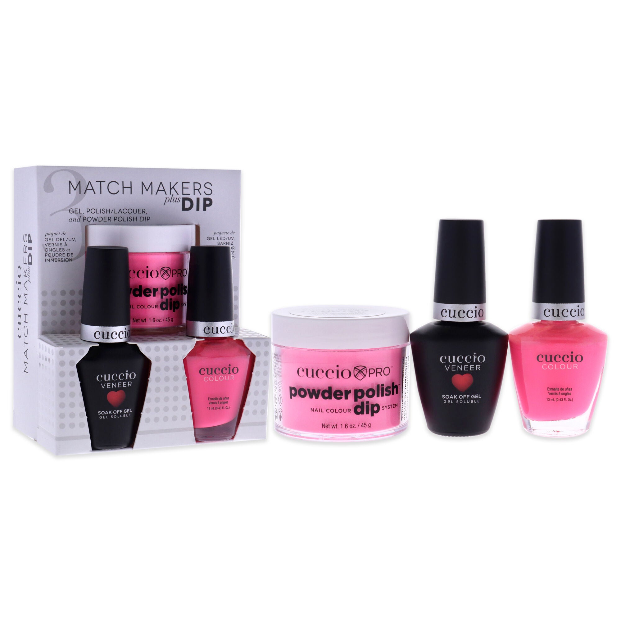 Match Makers Plus Dip - Pretty Awesome by Cuccio Colour for Women - 3 Pc Set, See Description, alternate image number 1