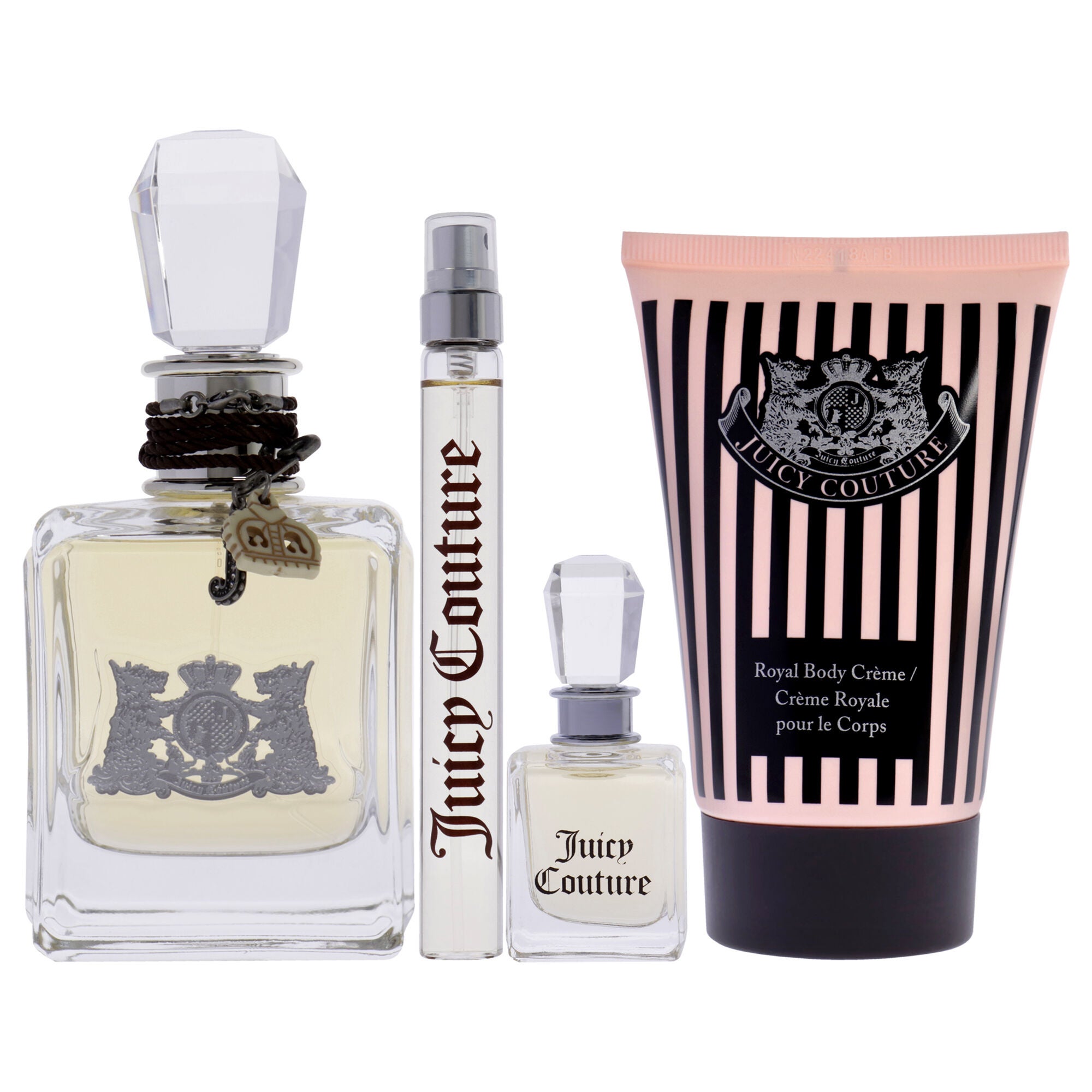 Juicy Couture by Juicy Couture for Women - 4 Pc Gift Set 3.4oz EDP Spray, 0.33oz EDP Spray, 0.17oz Deluxe Parfum Mini, 4.2oz Royal Body Cream, , alternate image number 6