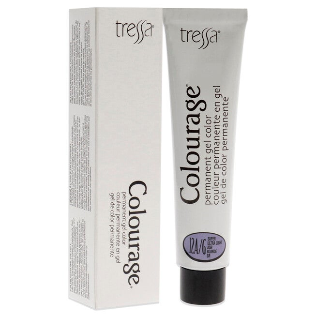 Colourage Permanent Gel Color - 12AG Super Ultra Light Ash Blonde by Tressa for Unisex - 2 oz Hair Color, NA, alternate image number null