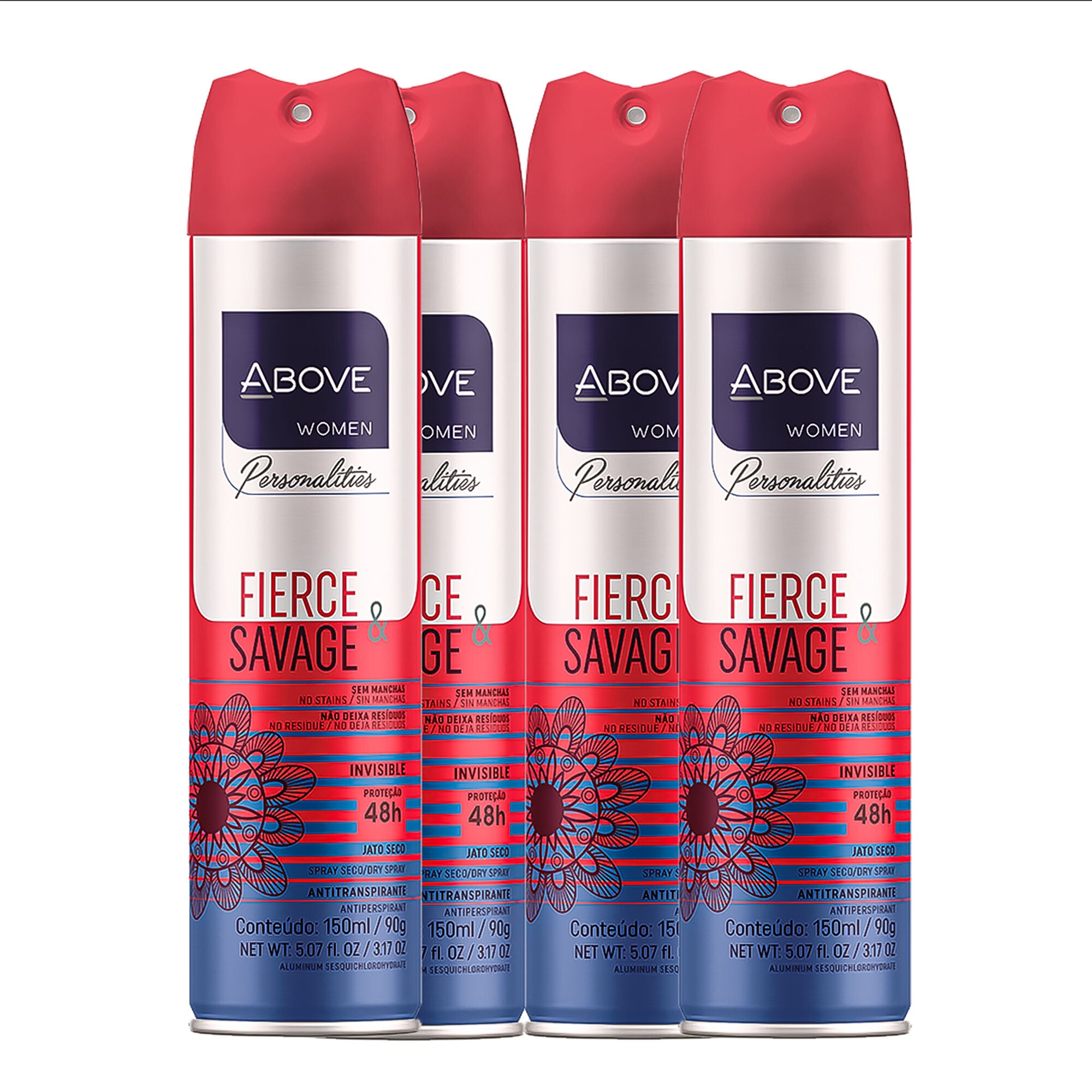 48 Hours Personalities Antiperspirant Deodorant - Fierce and Savage by Above for Women - 3.17 oz Deodorant Spray - Pack of 4, , alternate image number 5