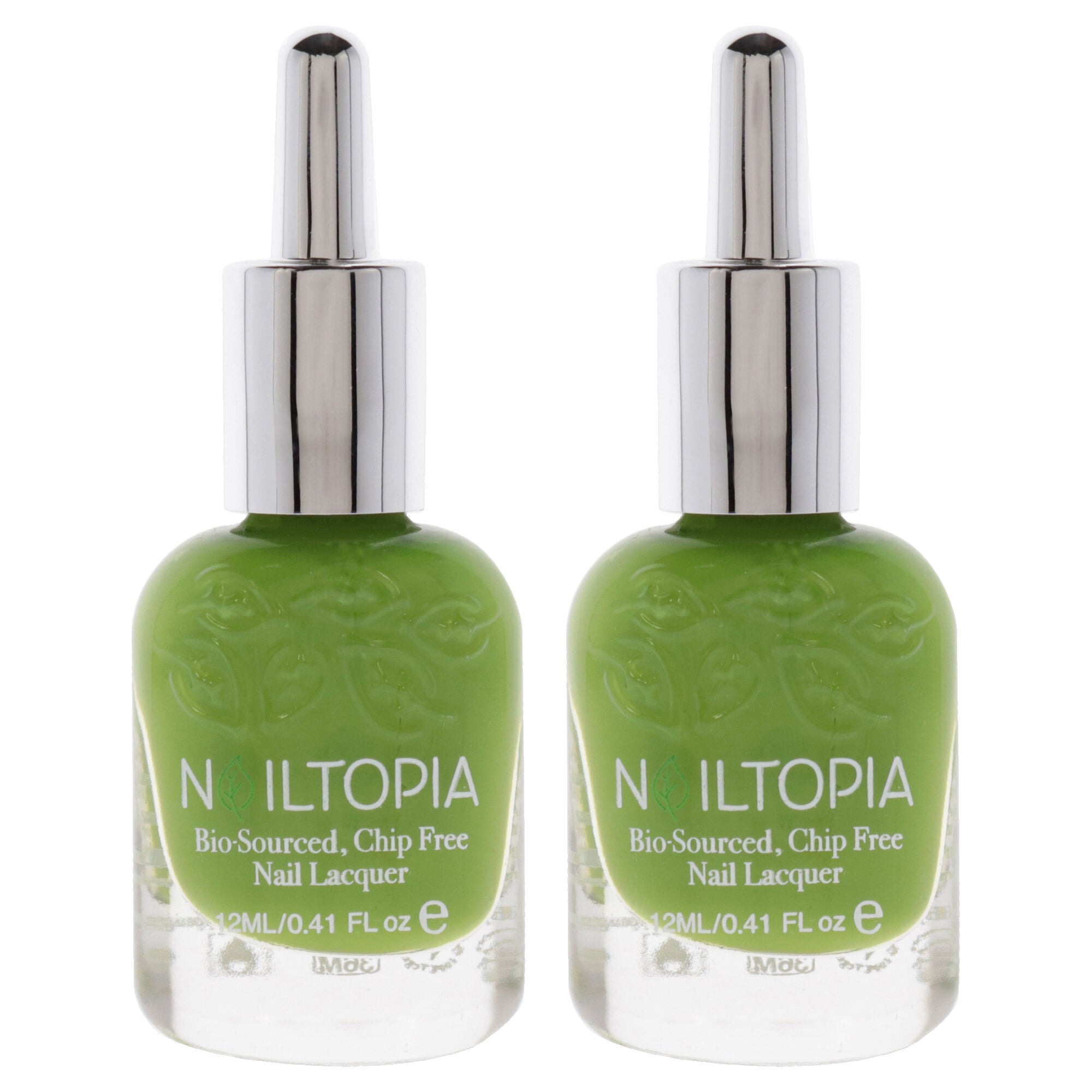 Bio-Sourced Chip Free Nail Lacquer - Green Goddess by Nailtopia for Women - 0.41 oz Nail Polish - Pack of 2, See Description, hi-res image number 0