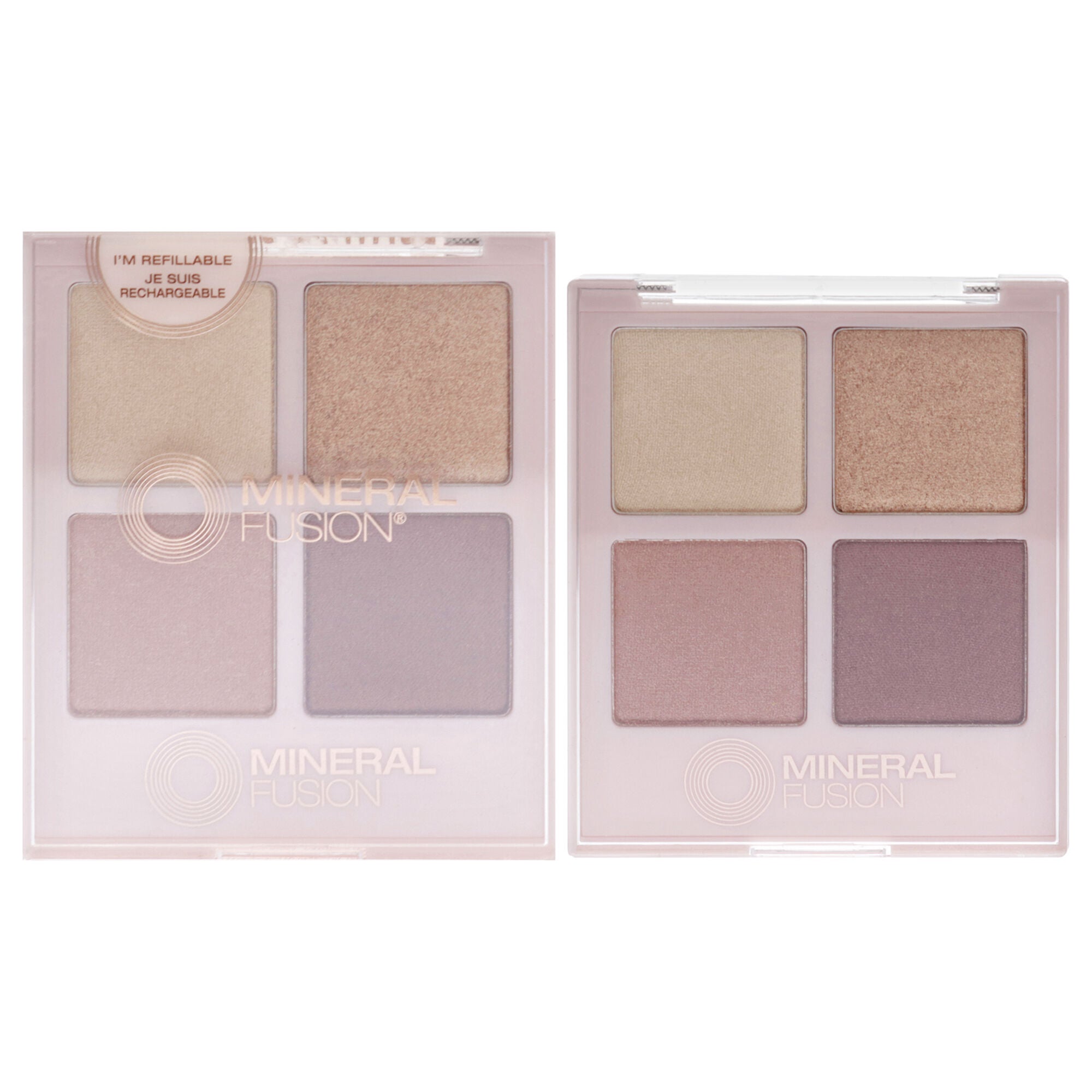 Eye Shadow Palette - Romantic Getaway by Mineral Fusion for Women - 0.25 oz Eye Shadow (Refillable), See Description, hi-res image number 0