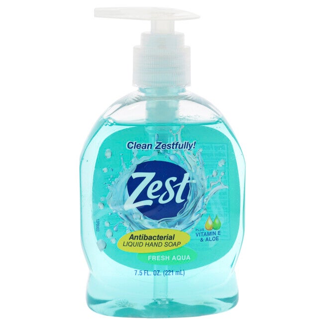 Antibacterial Liquid Hand Soap - Fresh Aqua by Zest for Unisex - 7.5 oz Soap, See Description, hi-res image number 0
