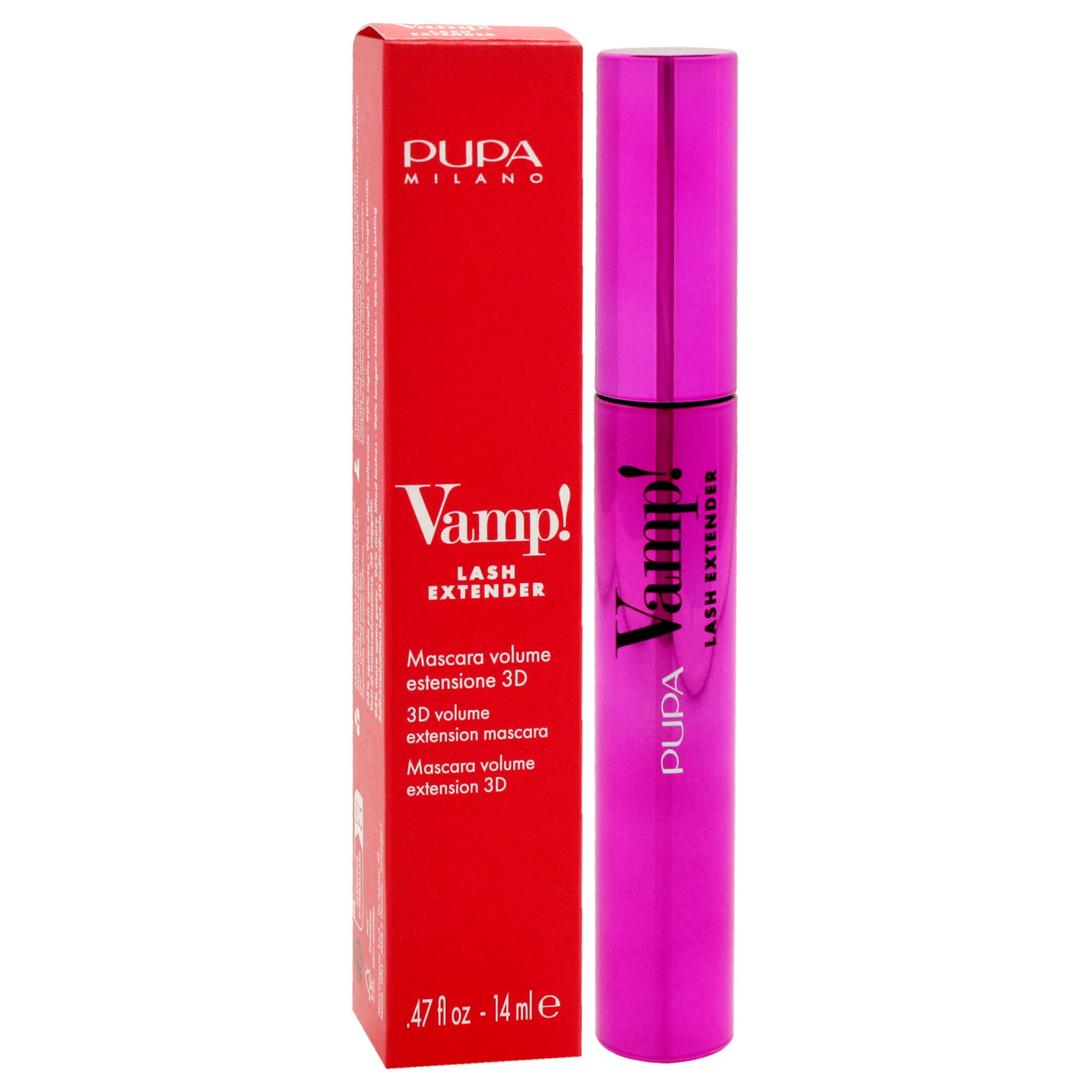 Vamp! Lash Extender Mascara - 112 Extra Black by Pupa Milano for Women - 0.47 oz Mascara, See Description, alternate image number 2