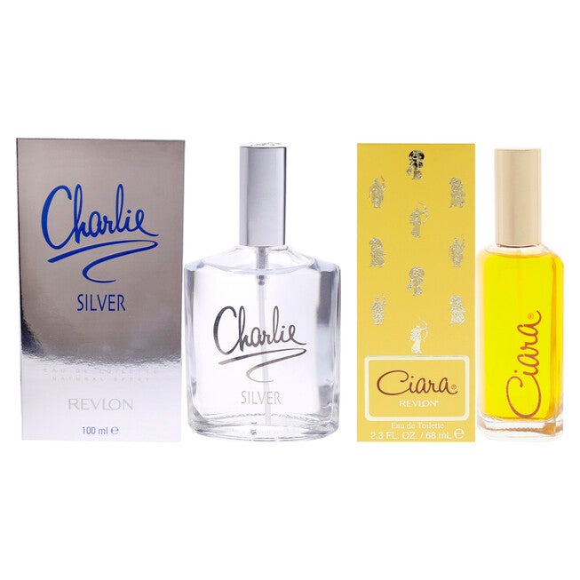 Charlie Silver and Ciara Kit by Revlon for Women - 2 Pc Kit 3.4 oz EDT Spray, 2.3 oz EDT Spray, NA, hi-res image number null