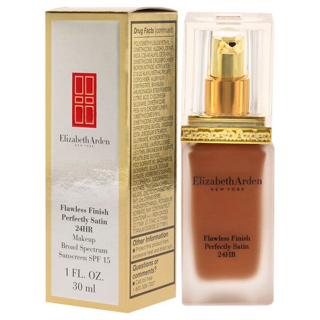Flawless Finish Perfectly Satin 24HR Makeup SPF 15 - 17 Cocoa by Elizabeth Arden for Women - 1 oz Foundation, NA, alternate image number null