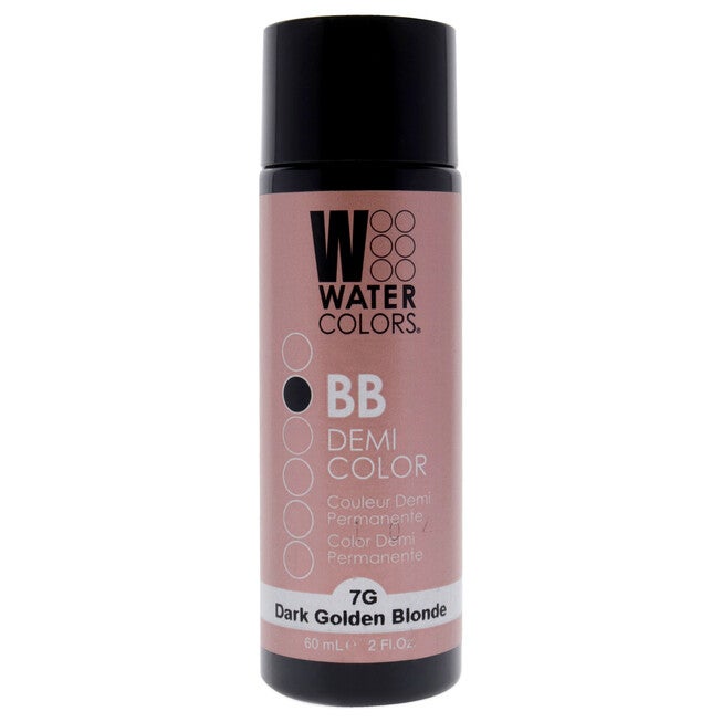Watercolors BB Demi-Permanent Hair Color - 7G Dark Golden Blonde by Tressa for Unisex - 2 oz Hair Color, NA, hi-res image number null