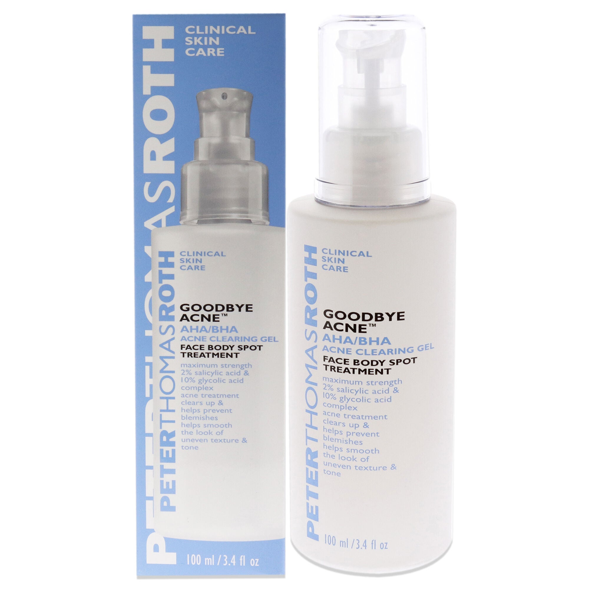 AHA-BHA Acne Clearing Gel by Peter Thomas Roth for Unisex - 3.4 oz Treatment, See Description, hi-res image number 0