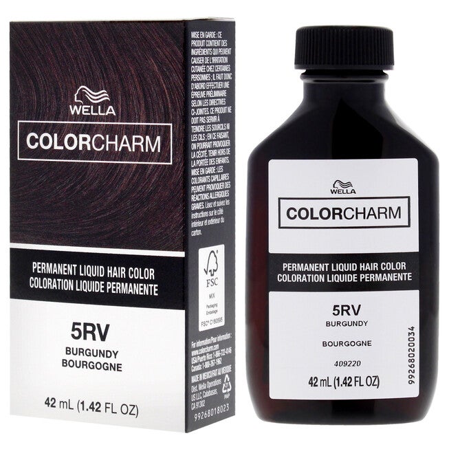 Color Charm Permanent Liquid Haircolor - 507 5RV Burgundy by Wella for Unisex - 1.4 oz Hair Color, NA, alternate image number null