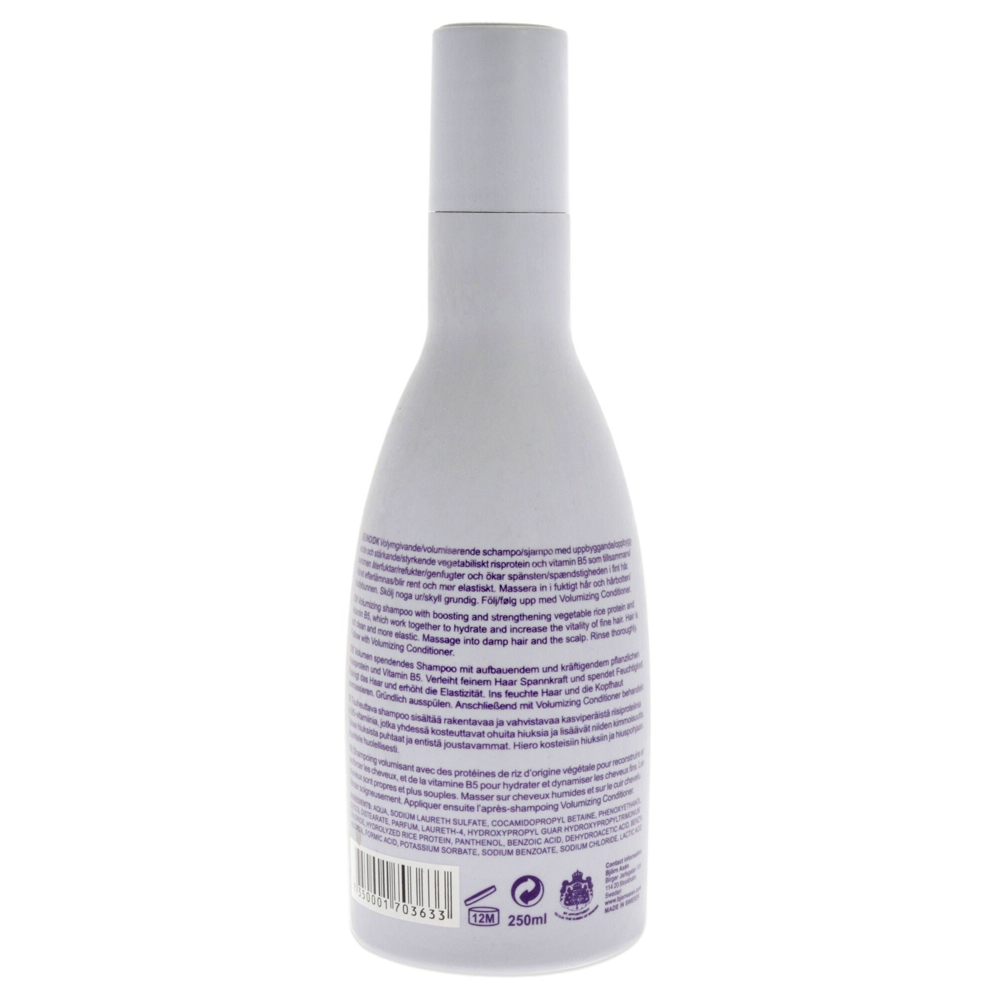 Volumizing Shampoo by Bjorn Axen for Unisex - 8.4 oz Shampoo, , alternate image number 1