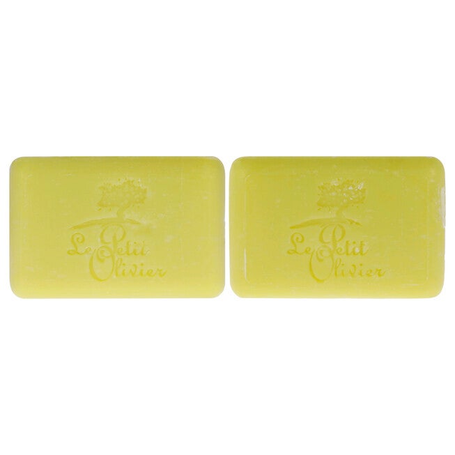 Extra Mild Soap Bars - Verbena Lemon by Le Petit Olivier for Men - 2 x 3.5 oz Soap, , alternate image number null