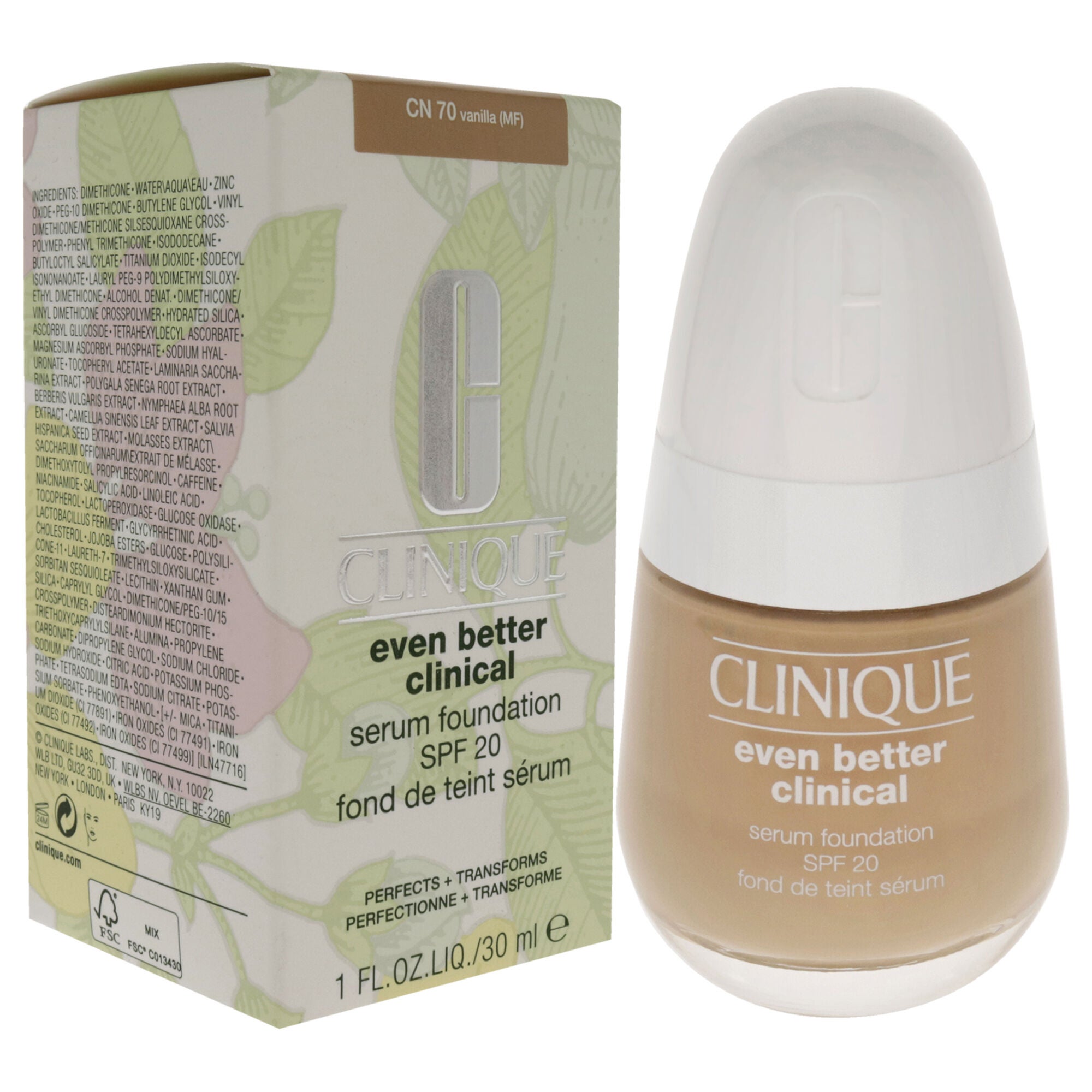 Even Better Clinical Serum Foundation SPF 20 - CN 70 Vanilla by Clinique for Women - 1 oz Foundation, , alternate image number 6