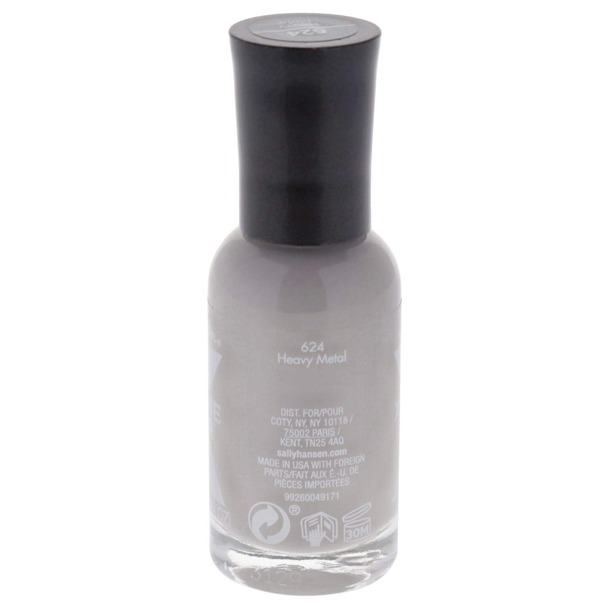 Xtreme Wear Nail Color - 624 Heavy Metal by Sally Hansen for Women - 0.4 oz Nail Polish, See Description, alternate image number 1
