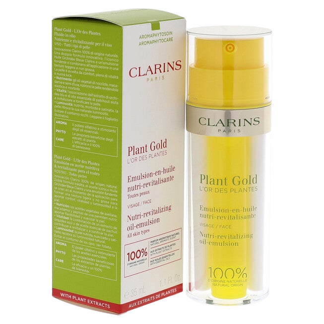 Plant Gold Nutri-Revitalizing Oil-Emulsion by Clarins for Unisex - 1.1 oz Emulsion, , alternate image number null