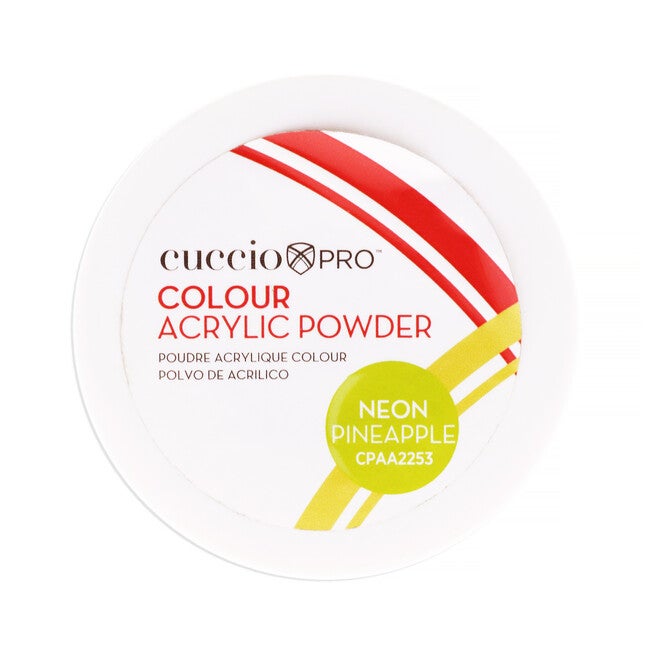 Colour Acrylic Powder - Neon Pineapple by Cuccio PRO for Women - 1.6 oz Acrylic Powder, NA, hi-res image number null