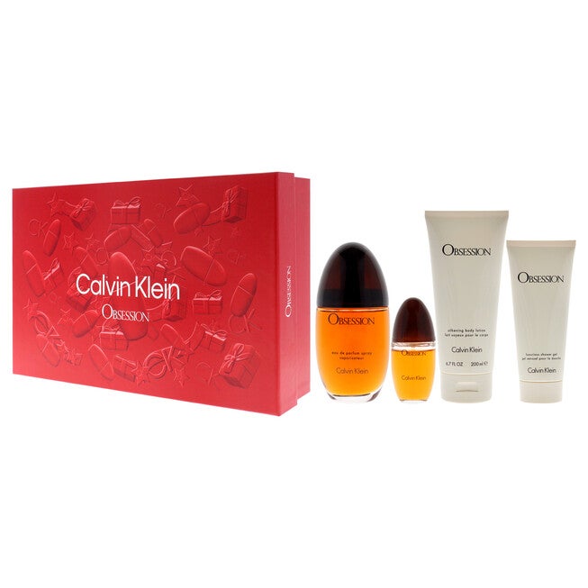 Obsession by Calvin Klein for Women - 4 Pc Gift Set 3.3oz EDP Spray, 0.5oz EDP Spray, 3.4oz Shower Gel, 6.7oz Body Lotion, NA, alternate image number null