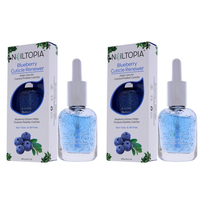 Cuticle Renewer - Blueberry by Nailtopia for Women - 0.41 oz Nail Treatment - Pack of 2, , alternate image number null
