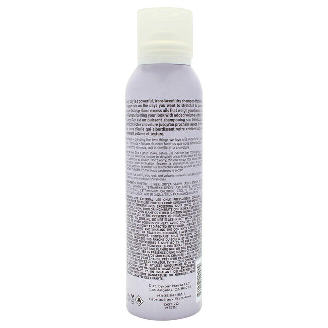 Lazy Day Dry Shampoo by Hairitage By Mindy for Unisex - 5 oz Dry Shampoo, NA, alternate image number null