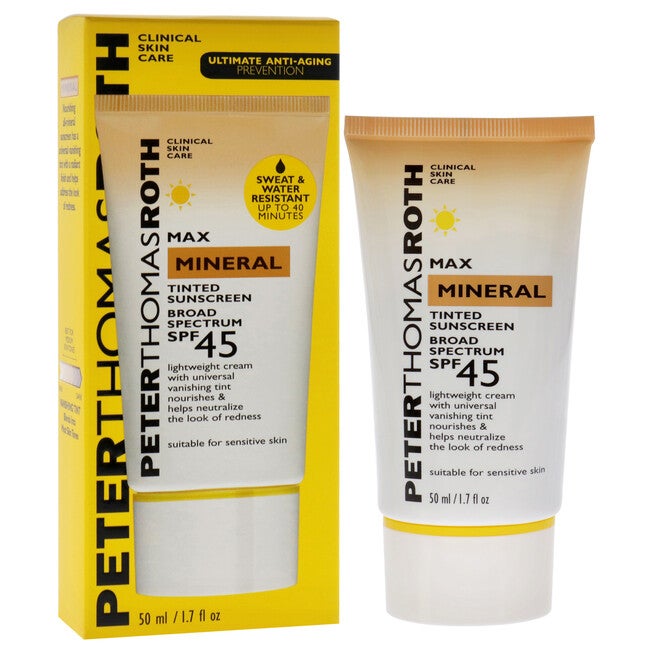 Max Mineral Tinted Sunscreen SPF 45 by Peter Thomas Roth for Unisex - 1.7 oz Sunscreen, See Description, alternate image number null