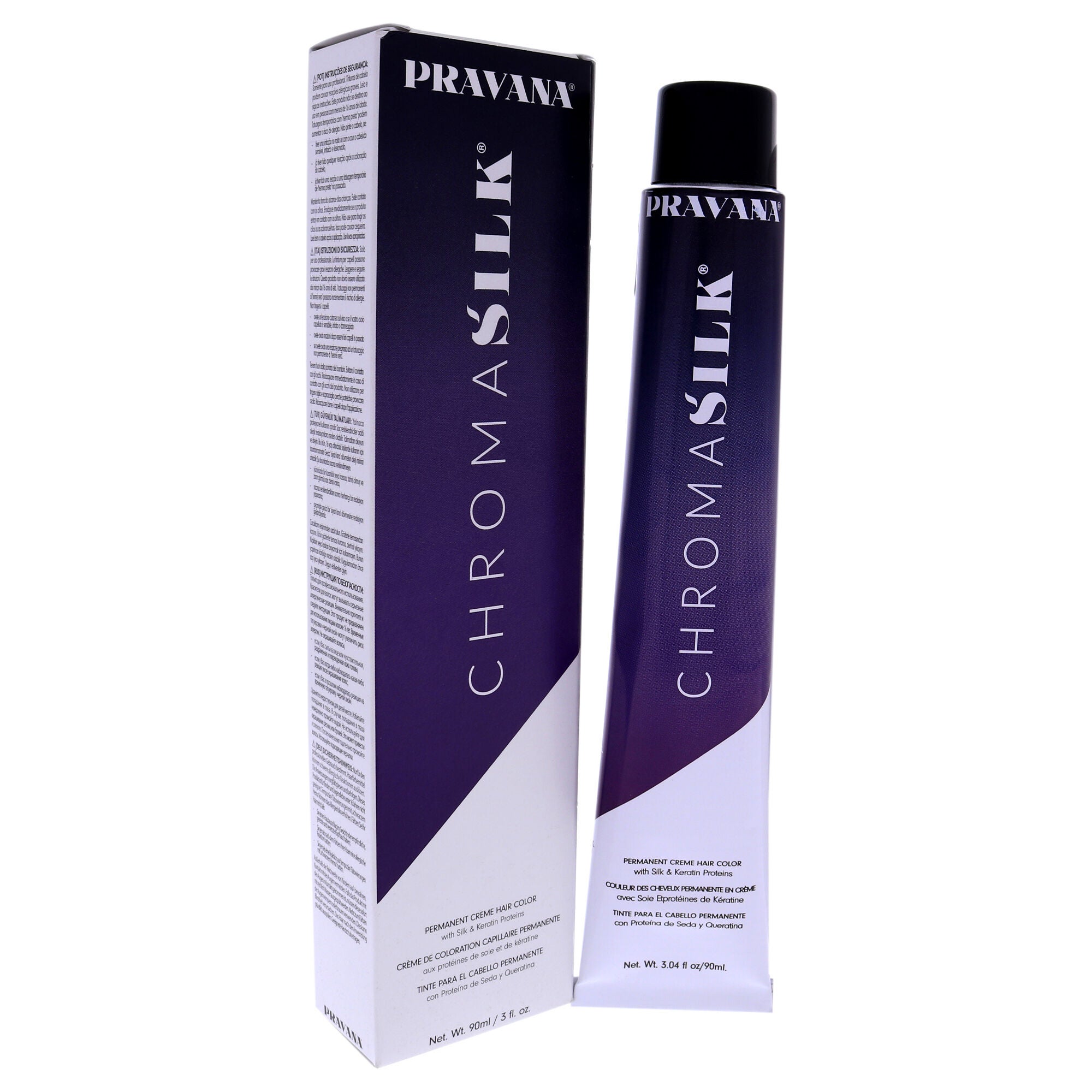 ChromaSilk Creme Hair Color - 5.5 Light Mahogany Brown by Pravana for Unisex - 3 oz Hair Color, See Description, alternate image number 2