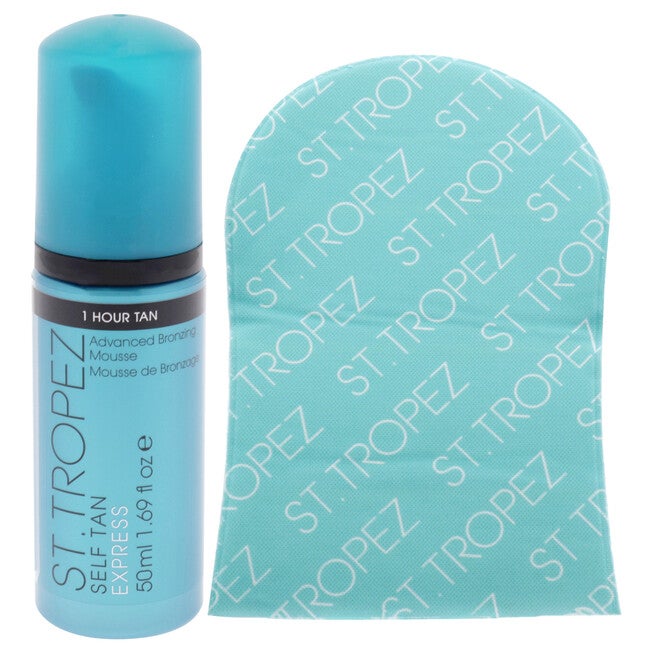 Self Tan Express Kit by St. Tropez for Unisex - 2 Pc 1.69oz Advance Bronzing Mousse, Velvet Luxe Applicator Mitt, NA, alternate image number null