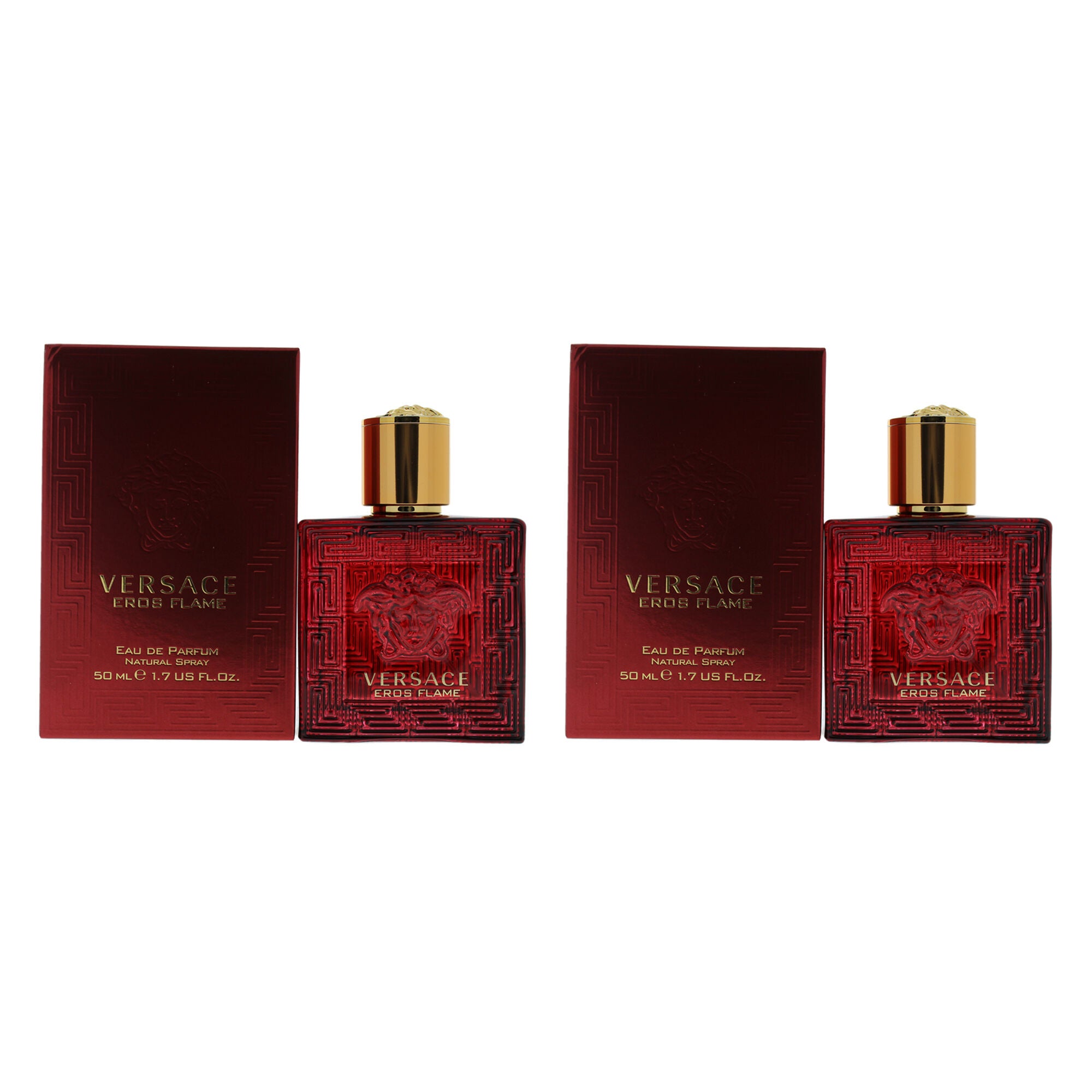 Versace Eros Flame by Versace for Men - 1.7 oz EDP Spray - Pack of 2, Clear, hi-res image number 0