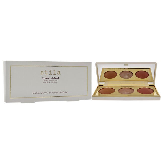 Treasure Island All-in-One Putty Trio Palette by Stila for Women - 0.47 oz Makeup, , alternate image number null