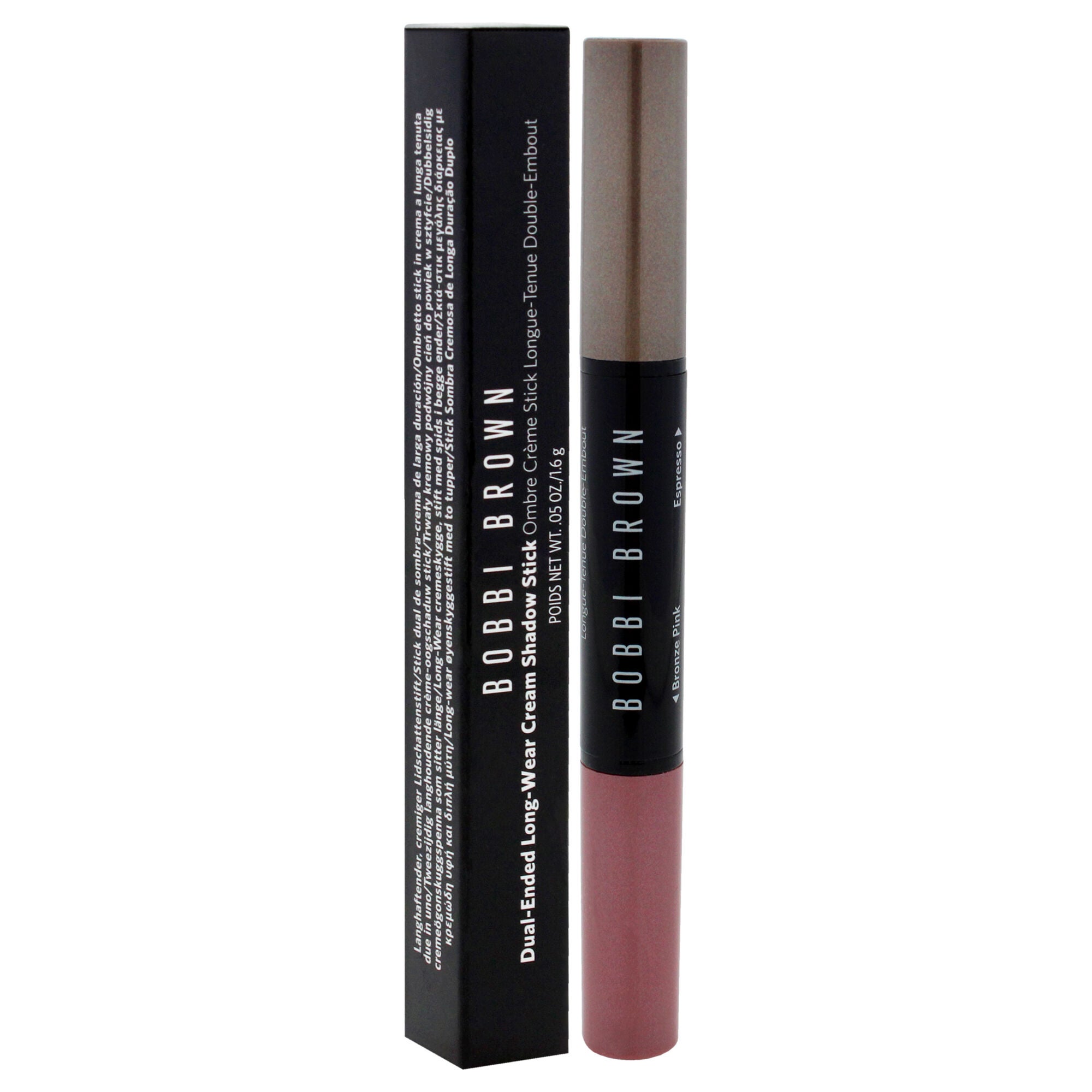 Dual-Ended Long-Wear Cream Shadow Stick - Bronze Pink-Espresso Matte by Bobbi Brown for Women - 0.05 oz Eye Shadow, See Description, alternate image number 2