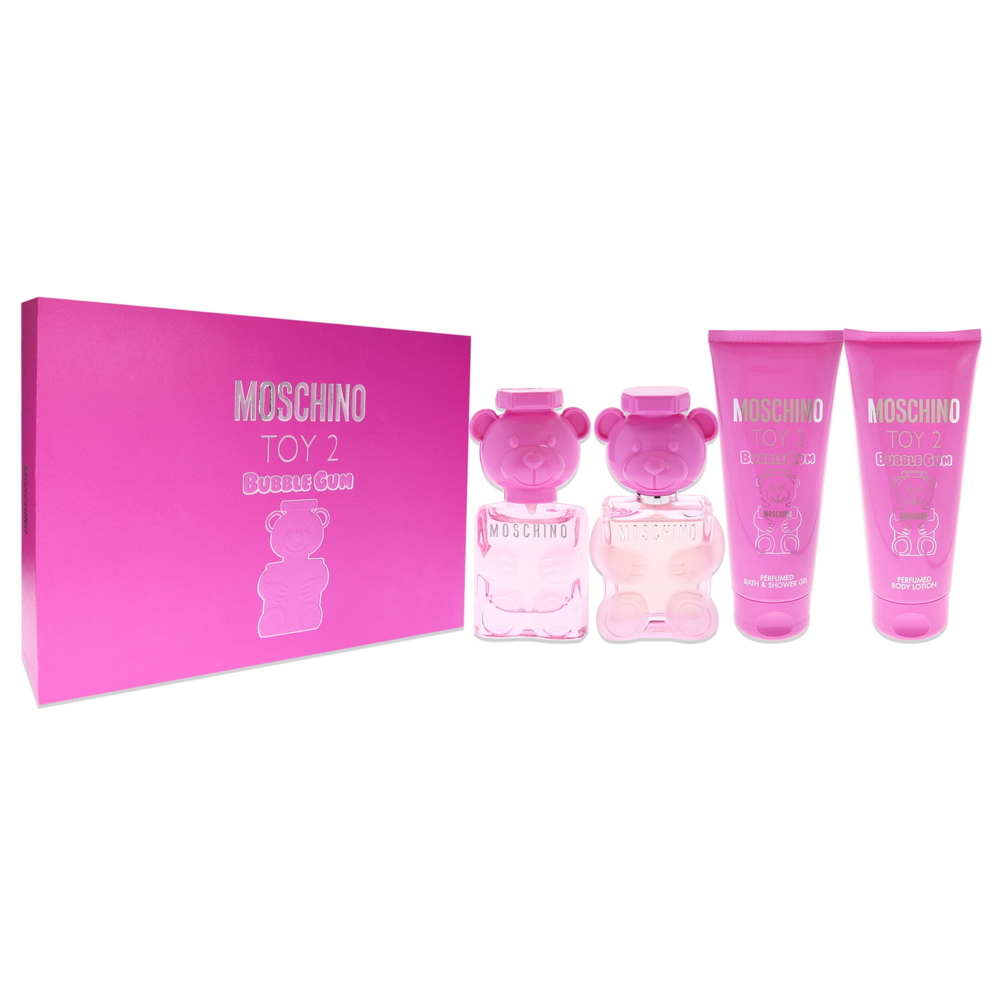 Moschino Toy 2 Bubble Gum by Moschino for Women - 4 Pc Gift Set 3.4oz EDT Spray, 0.17oz EDT Spray, 3.4oz Body Lotion, 3.4oz Bath and Shower Gel, See Description, alternate image number 3