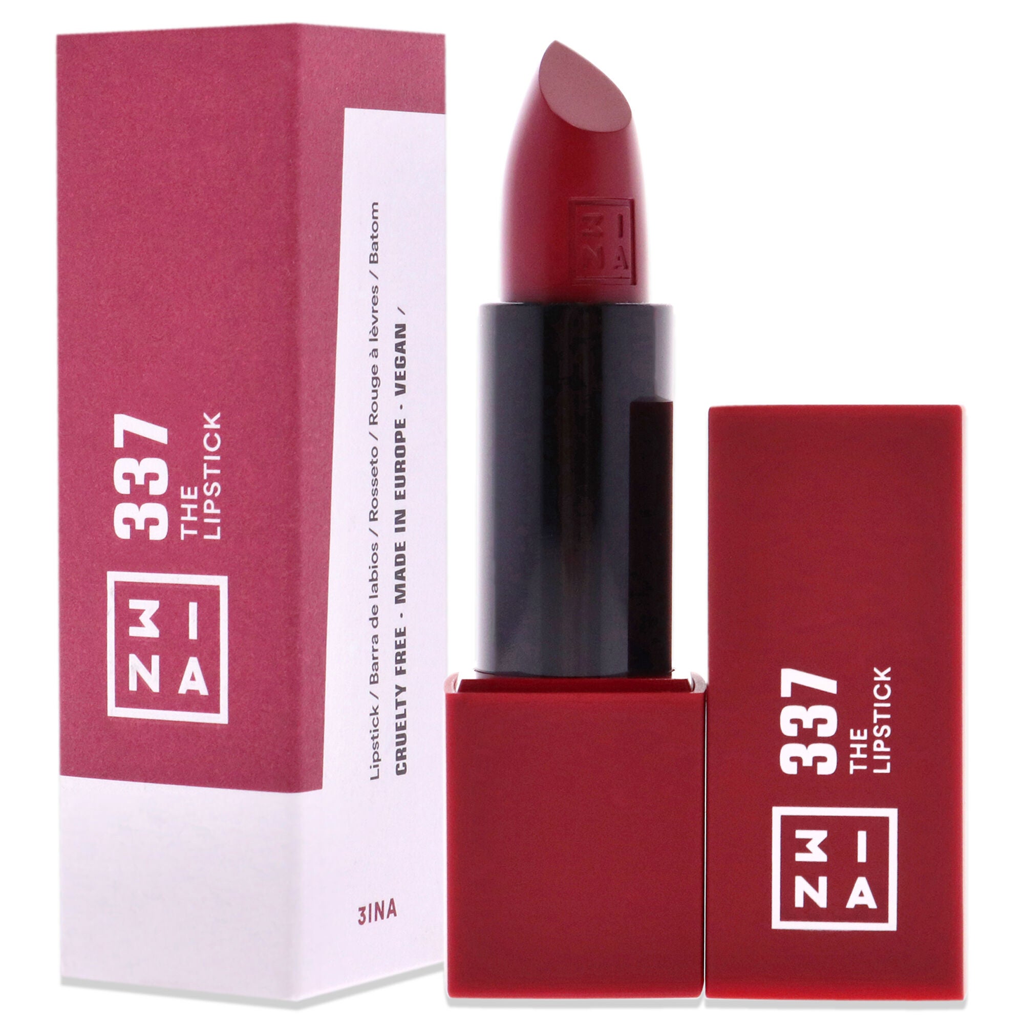 The Lipstick - 337 Deep Burgundy by 3INA for Women - 0.16 oz Lipstick, See Description, alternate image number 3