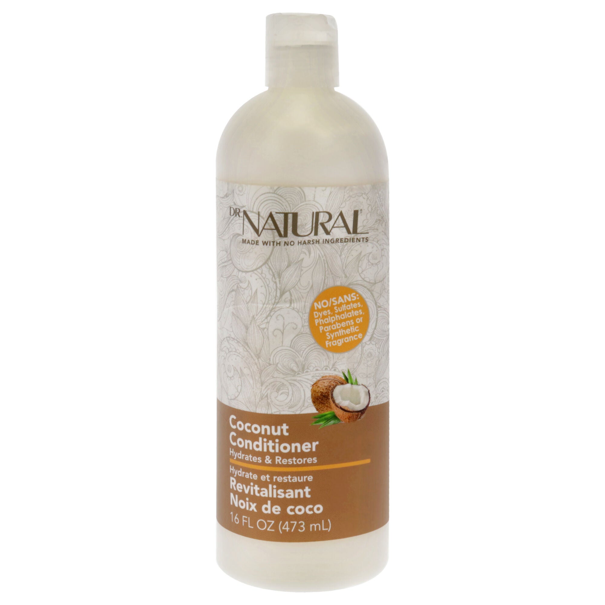 Hydrates and Restores Conditioner - Coconut by Dr. Natural for Unisex - 16 oz Conditioner, See Description, hi-res image number 0