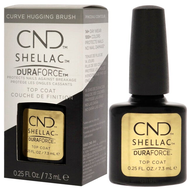 Shellac Nail Color - Duraforce Top Coat by CND for Women - 0.25 oz Nail Polish, , alternate image number null
