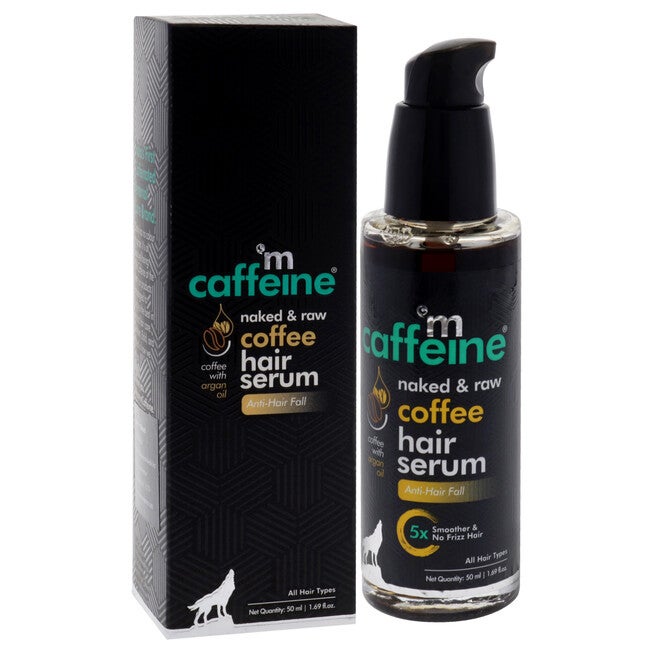 Naked and Raw Coffee Hair Serum - Argan Oil by mCaffeine for Unisex - 1.69 oz Serum, NA, alternate image number null