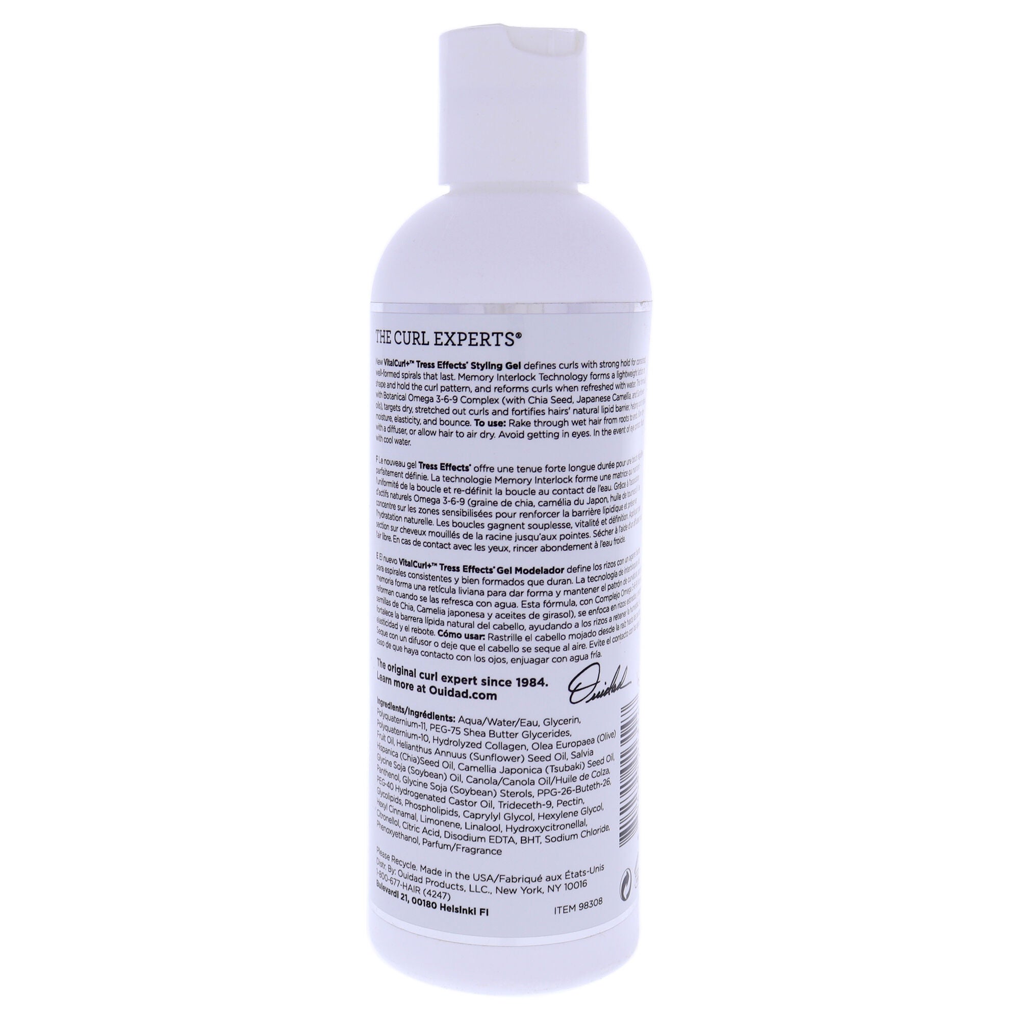 VitalCurl Plus Tress Effects Styling Gel by Ouidad for Unisex - 8.5 oz Gel, See Description, alternate image number 2