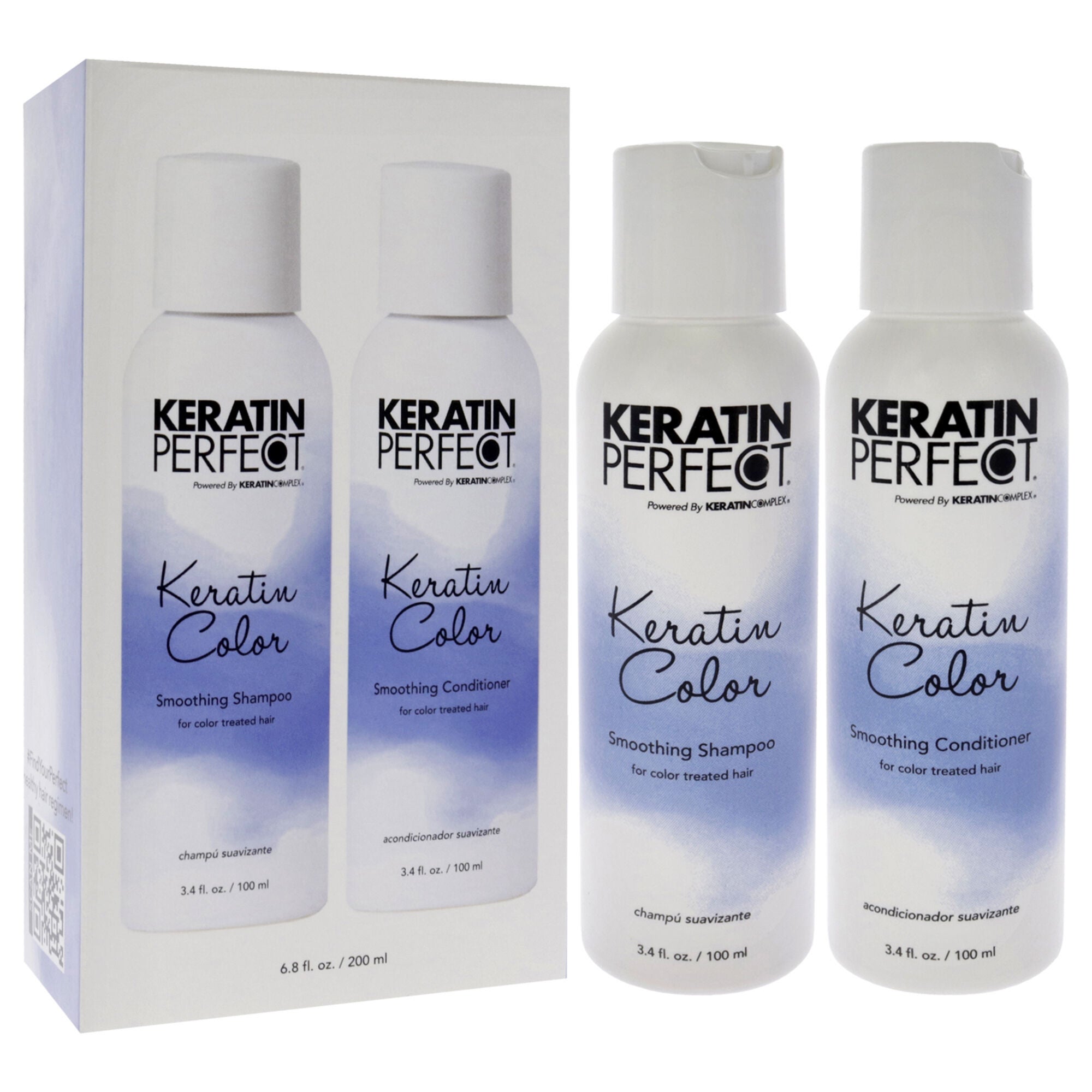Keratin Color Duo by Keratin Perfect for Unisex - 2 Pc 3.4oz Shampoo, 3.4oz Conditioner, See Description, alternate image number 1