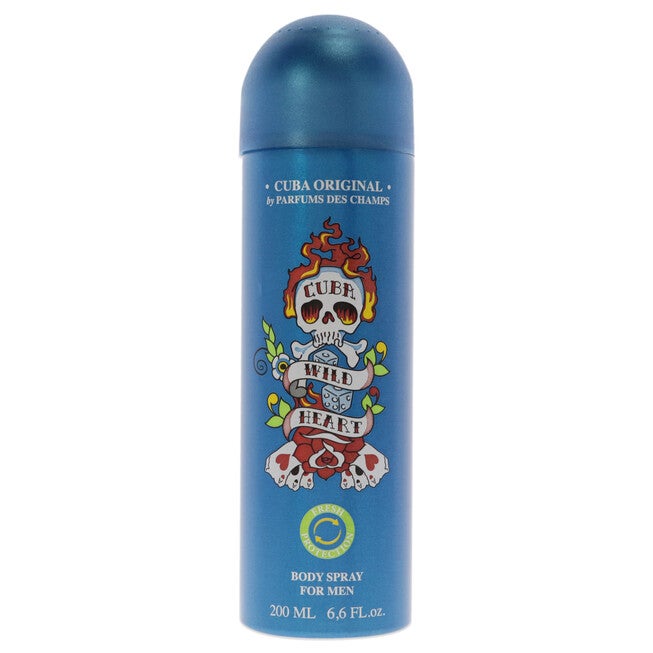 Cuba Wild Heart by Cuba for Men - 6.6 oz Body Spray, NA, hi-res image number null