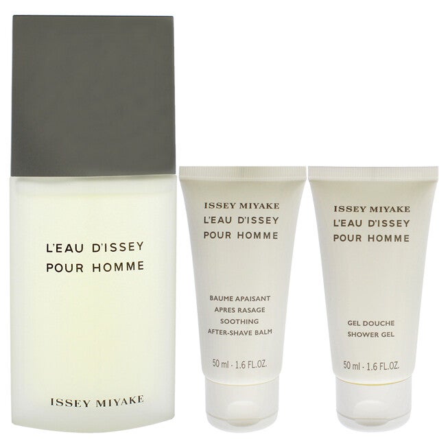 Leau Dissey Pour Homme by Issey Miyake for Men - 3 Pc Gift Set 4.2oz EDT Spray, 1.6oz Shower Gel, 1.6oz After Shave, , alternate image number null