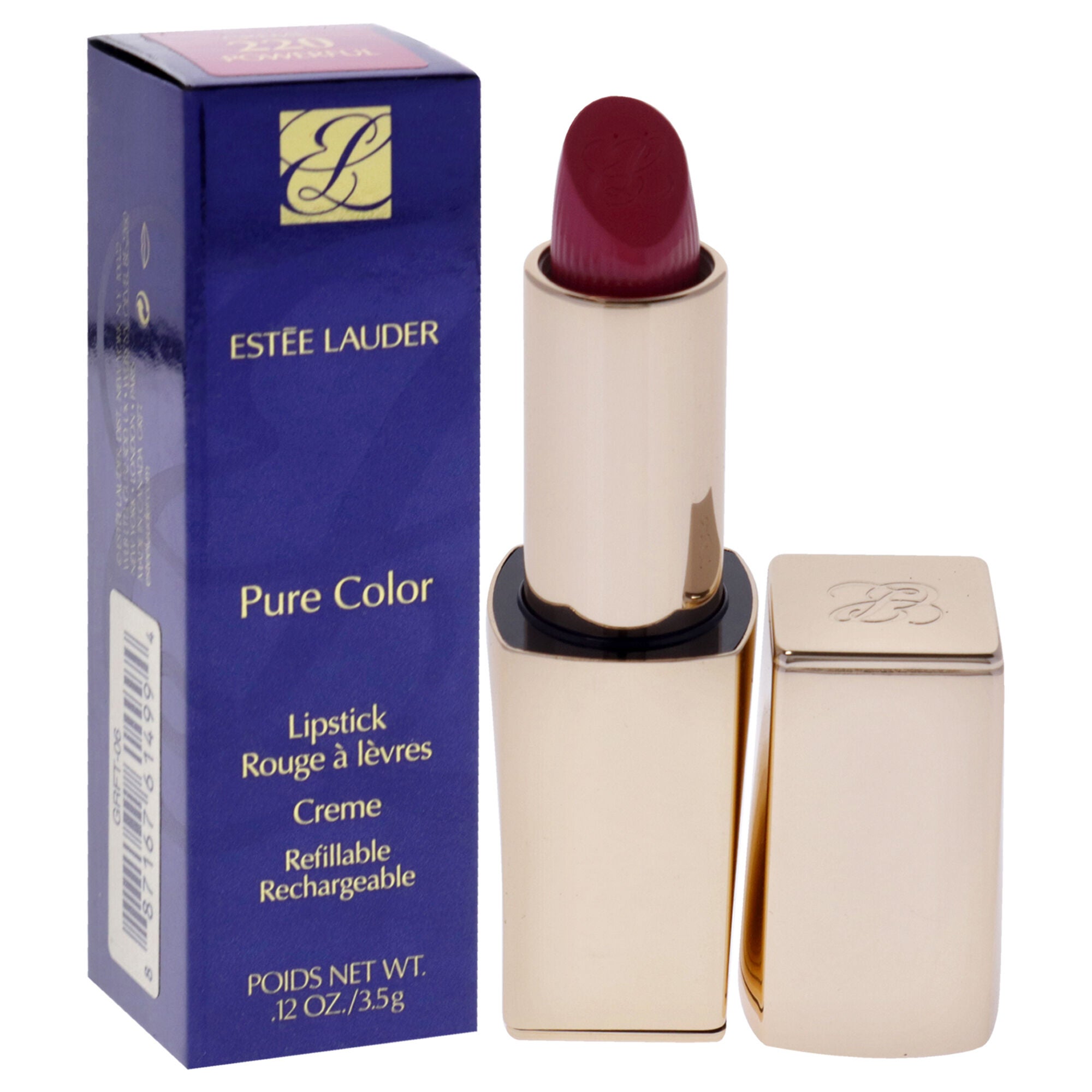 Pure Color Creme Lipstick - 220 Powerful by Estee Lauder for Women - 0.12 oz Lipstick (Refillable), See Description, alternate image number 2