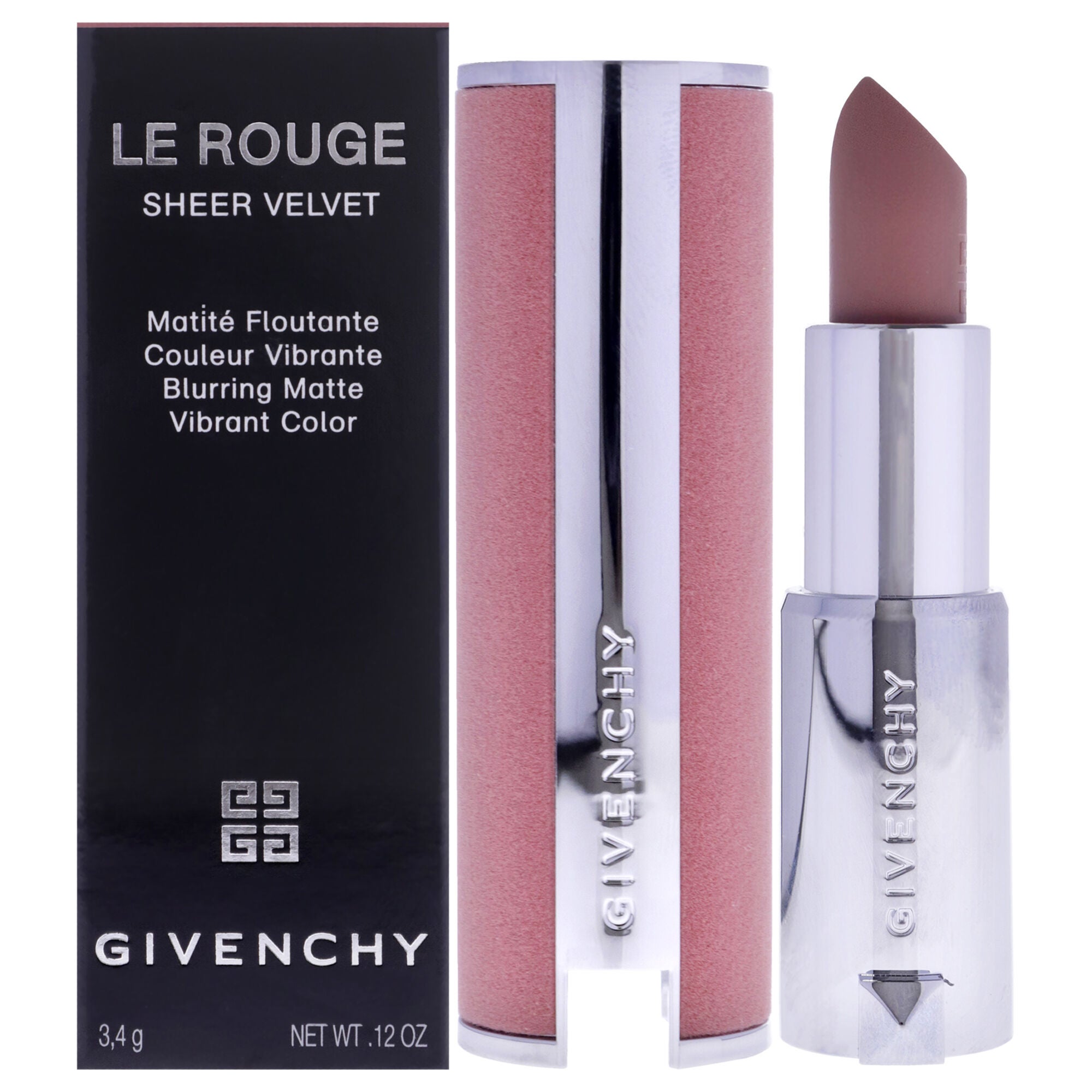 Le Rouge Sheer Velvet Matte Lipstick - 9 Beige Sable by Givenchy for Women - 0.12 oz Lipstick, See Description, hi-res image number 0