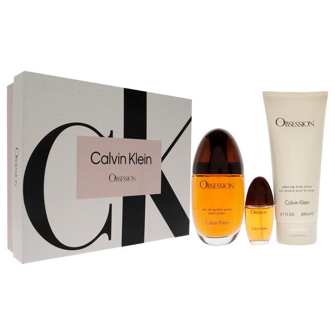 Obsession by Calvin Klein for Women - 3 Pc Gift Set 3.3oz EDP Spray, 0.5oz EDP Spray, 6.7oz Silkening Body Lotion, See Description, alternate image number 2