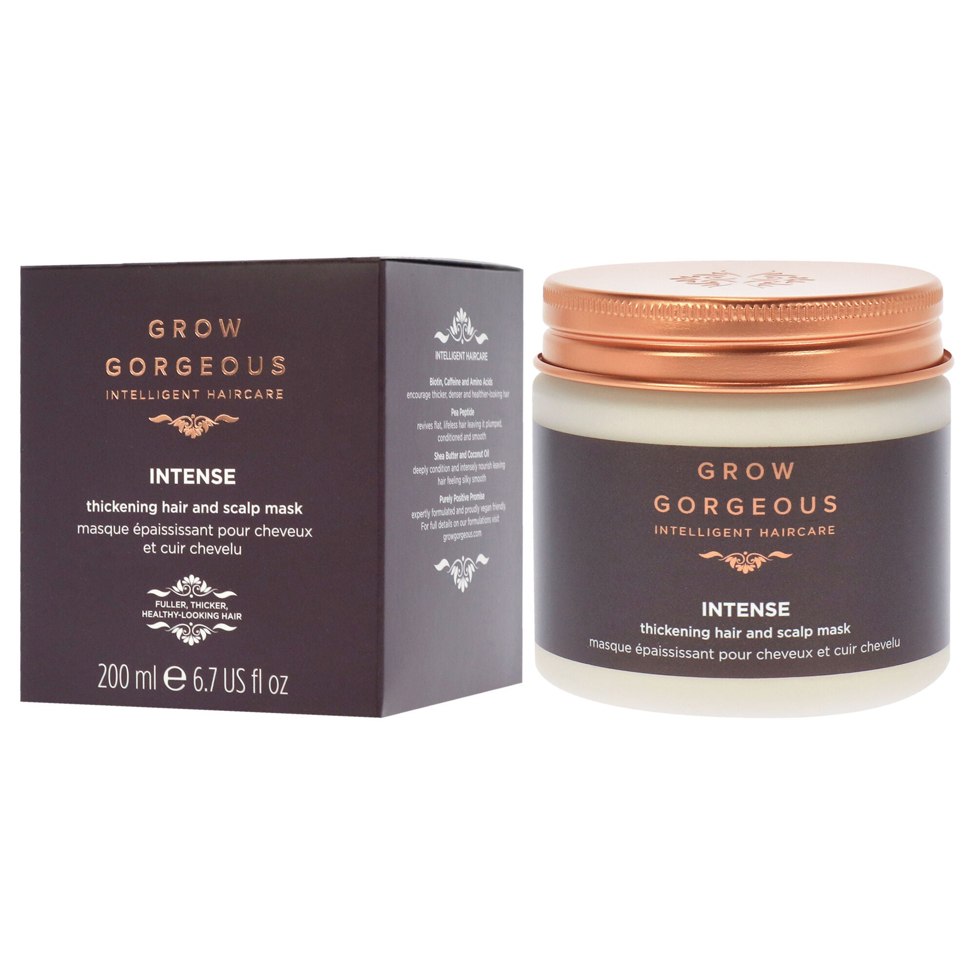 Intense Thickening Hair and Scalp Mask by Grow Gorgeous for Unisex - 6.7 oz Masque, See Description, alternate image number 3