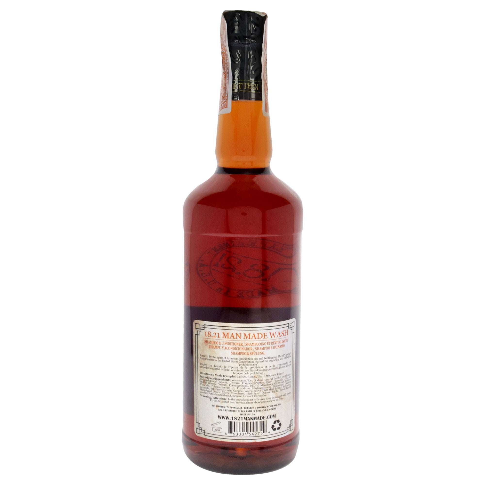 Man Made Wash - Noble Oud by 18.21 Man Made for Men - 32 oz 3-In-1 Shampoo, Conditioner and Body Wash, See Description, alternate image number 2