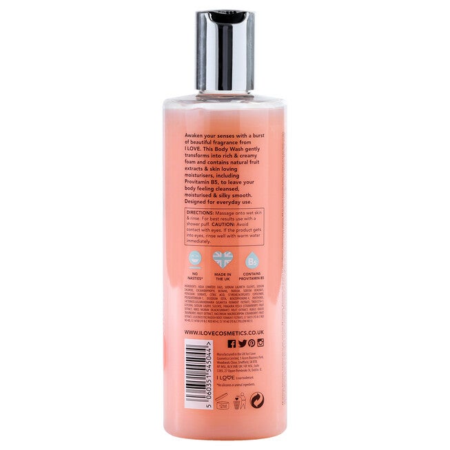 Scented Body Wash - English Rose by I Love Cosmetics for Women - 11.8 oz Body Wash, NA, alternate image number null