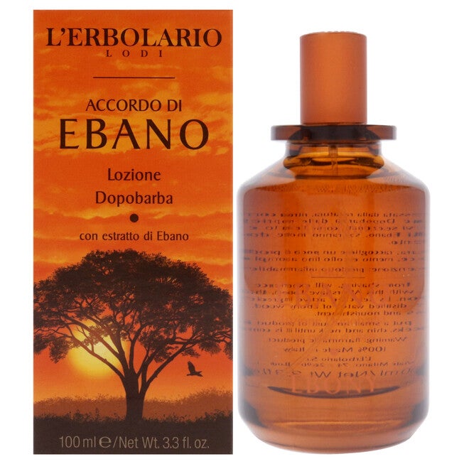 After Shave Lotion - Notes of Ebony by LErbolario for Unisex - 3.3 oz After Shave, NA, hi-res image number null