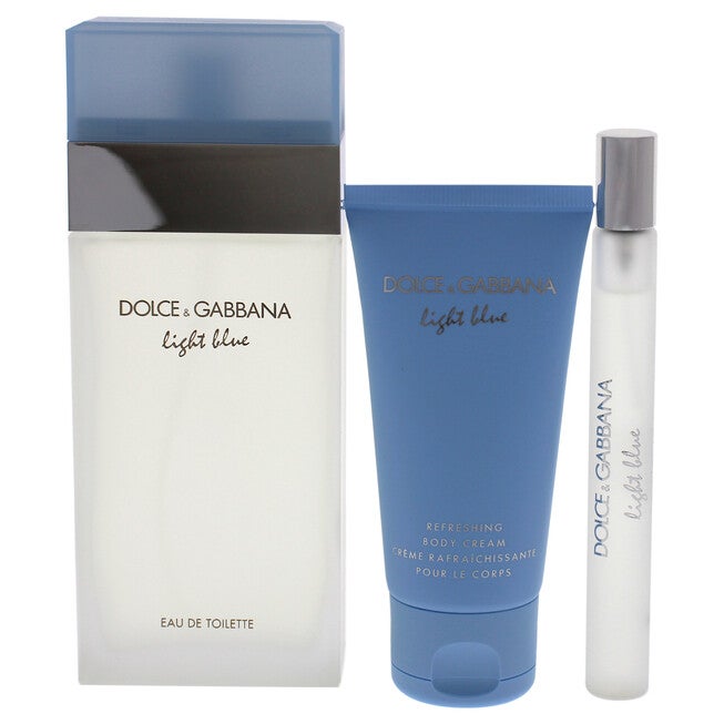 Light Blue by Dolce and Gabbana for Women - 3 Pc Gift Set 3.3oz EDT Spray, 10ml EDT Spray, 1.6oz Body Cream, See Description, alternate image number 3