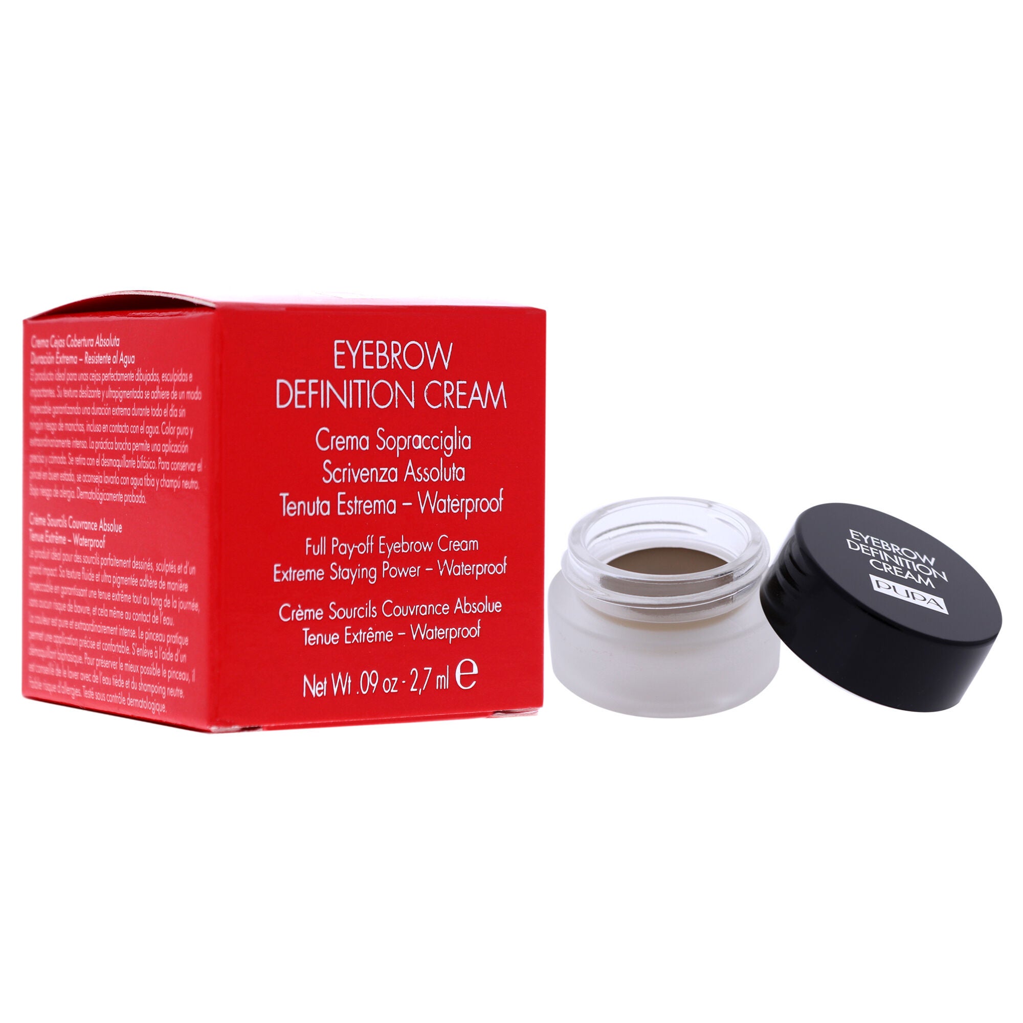 Eyebrow Definition Cream - 001 Ash by Pupa Milano for Women - 0.09 oz Eyebrow Cream, See Description, alternate image number 1
