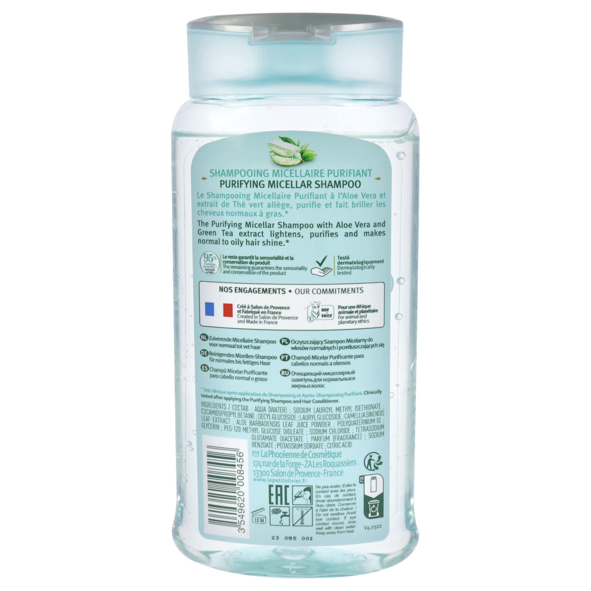 Micellar Shampoo - Aloe Vera and Green Tea by Le Petit Olivier for Women - 8.45 oz Shampoo, , alternate image number 3