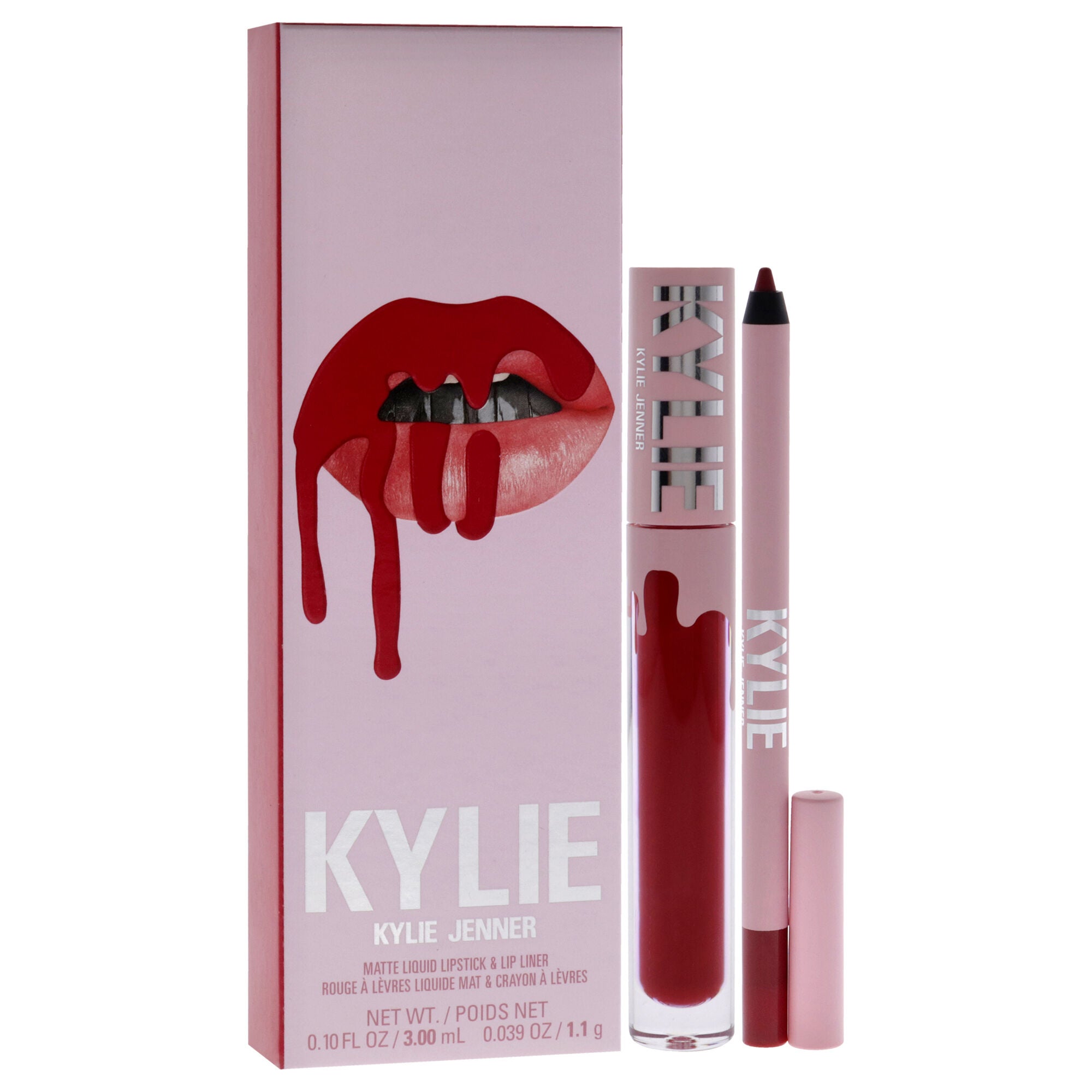 Matte Lip Kit - 402 Mary Jo K by Kylie Cosmetics for Women - 2 Pc 0.10oz Matte Liquid Lipstick, 0.039oz Lip Liner, See Description, alternate image number 1