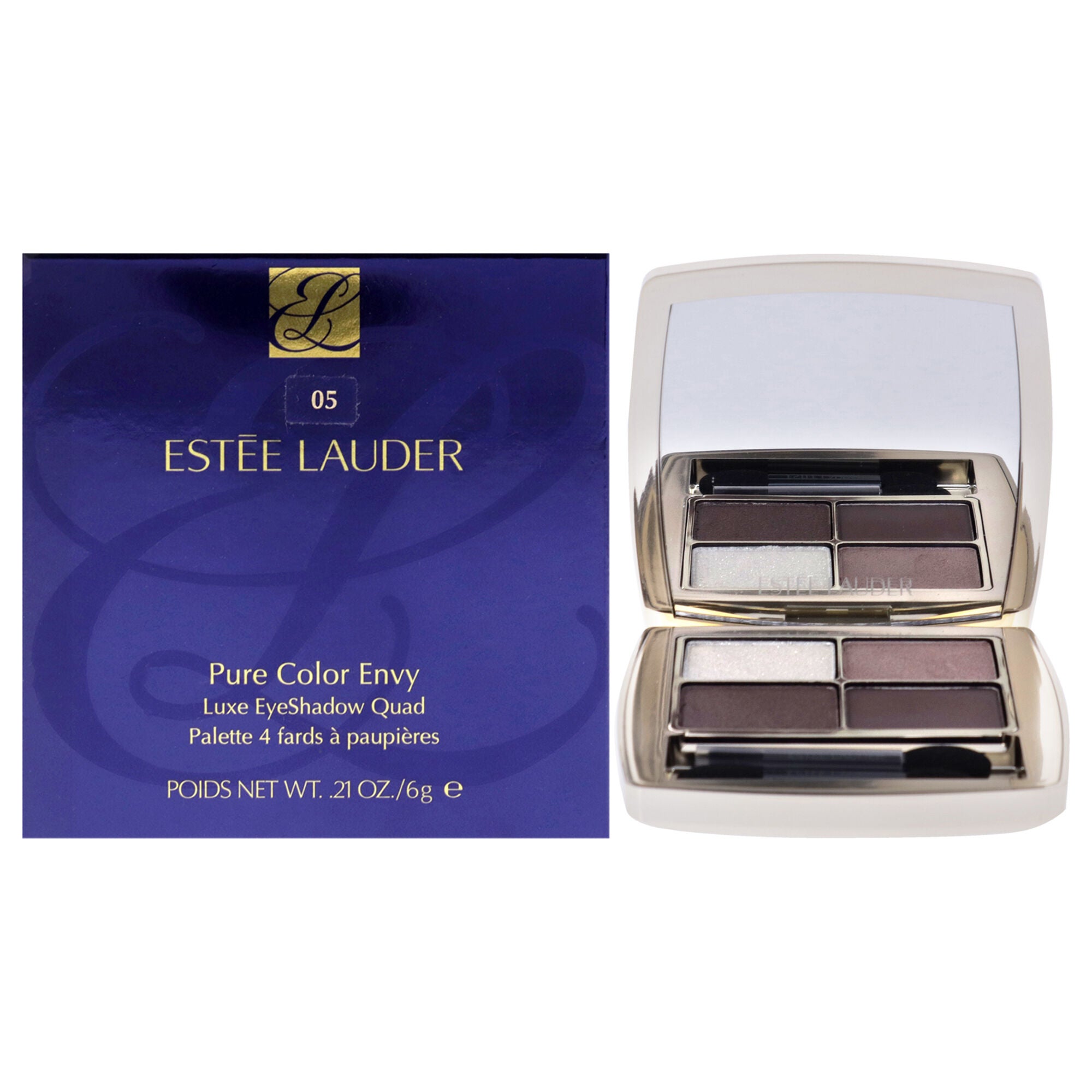 Pure Color Envy Luxe Eyeshadow Quad - 05 Grey Haze by Estee Lauder for Women - 0.21 oz Eye Shadow, , alternate image number 5